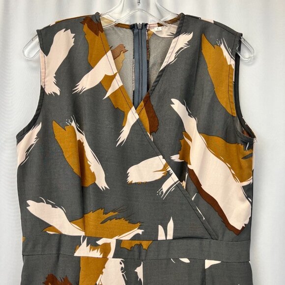 Shein Womens Multicolor Brush Print Sleeveless One-Piece Pantsuit Size Large - Picture 4 of 10